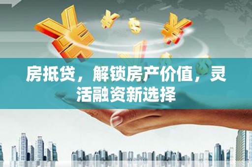 定兴房抵贷，解锁房产价值，灵活融资新选择