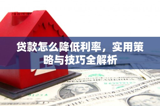 定兴贷款怎么降低利率，实用策略与技巧全解析