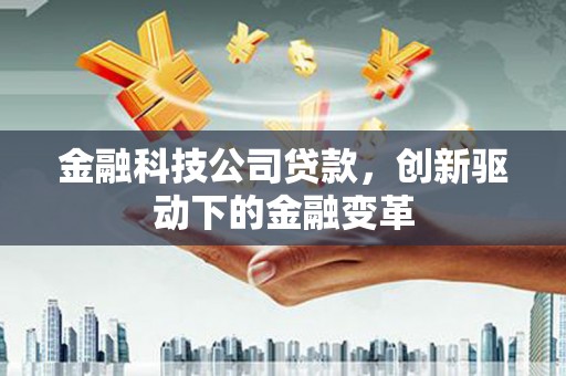 定兴金融科技公司贷款，创新驱动下的金融变革