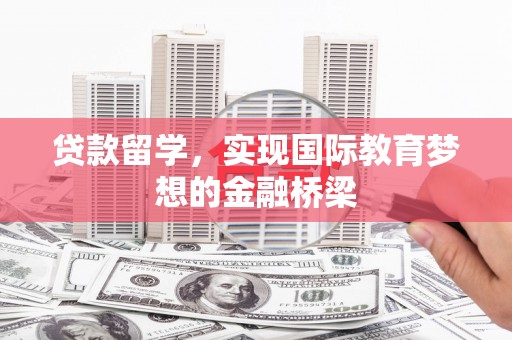 定兴贷款留学，实现国际教育梦想的金融桥梁