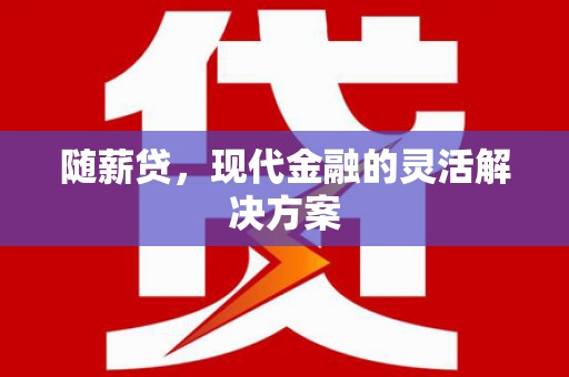 定兴随薪贷，现代金融的灵活解决方案