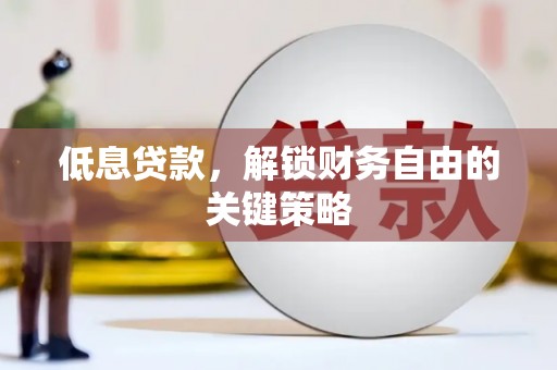 定兴低息贷款，解锁财务自由的关键策略