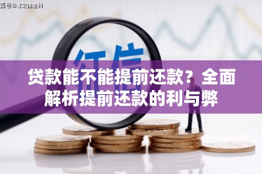 定兴贷款能不能提前还款？全面解析提前还款的利与弊