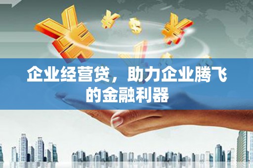 定兴企业经营贷，助力企业腾飞的金融利器