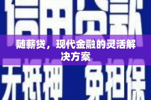 定兴随薪贷，现代金融的灵活解决方案