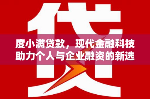 定兴度小满贷款，现代金融科技助力个人与企业融资的新选择