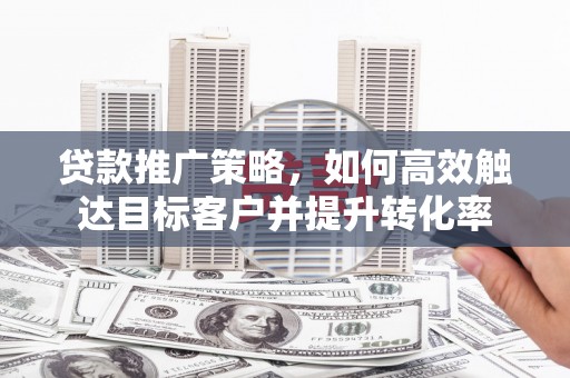 定兴贷款推广策略，如何高效触达目标客户并提升转化率
