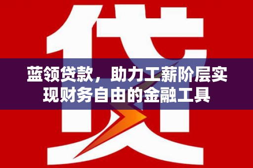 定兴蓝领贷款，助力工薪阶层实现财务自由的金融工具
