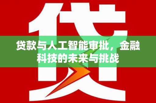 定兴贷款与人工智能审批，金融科技的未来与挑战