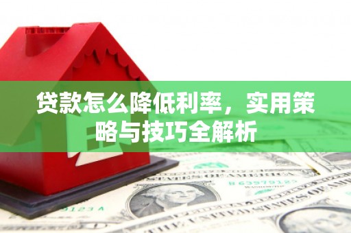 定兴贷款怎么降低利率，实用策略与技巧全解析