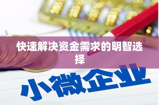 定兴快速解决资金需求的明智选择