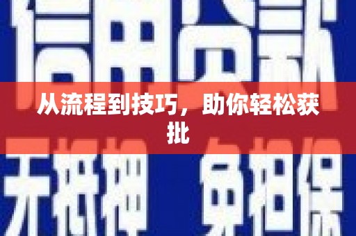 定兴从流程到技巧，助你轻松获批